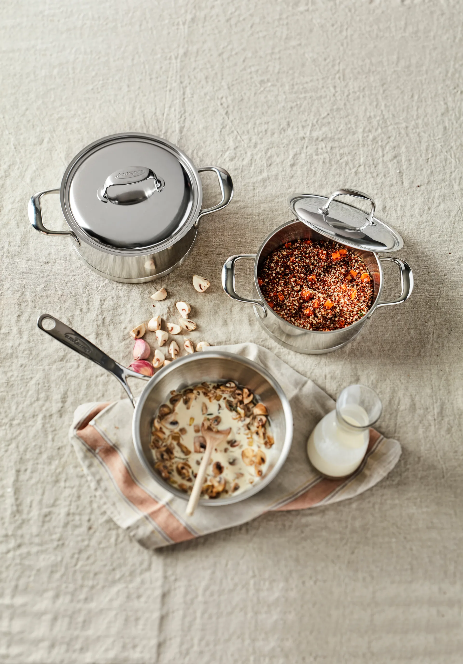 Demeyere Atlantis 7 gryte lav rustfritt stål, 3 L Demeyere