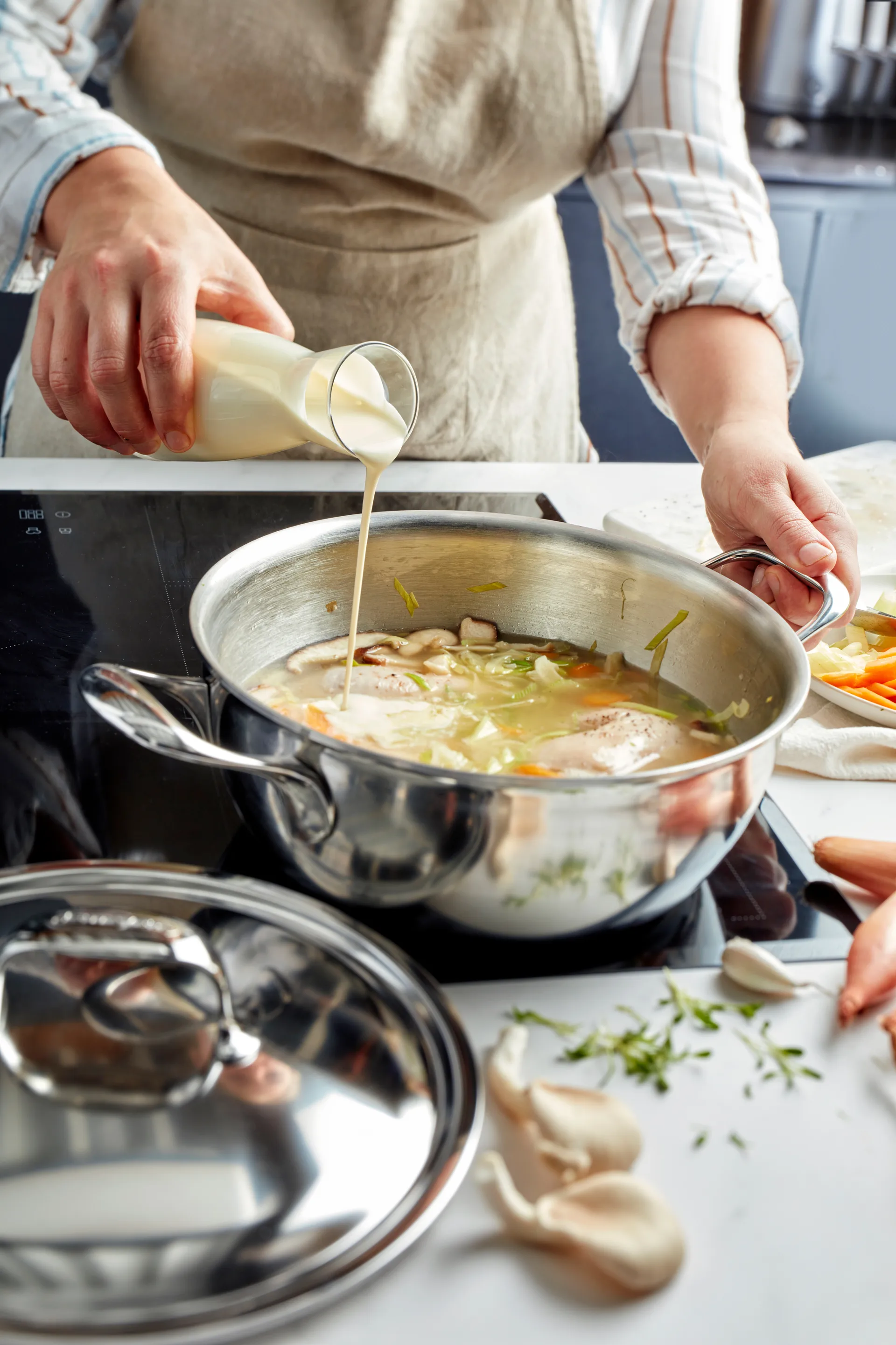 Demeyere Atlantis 7 serveringspanne rustfritt stål, 4,8 L Demeyere