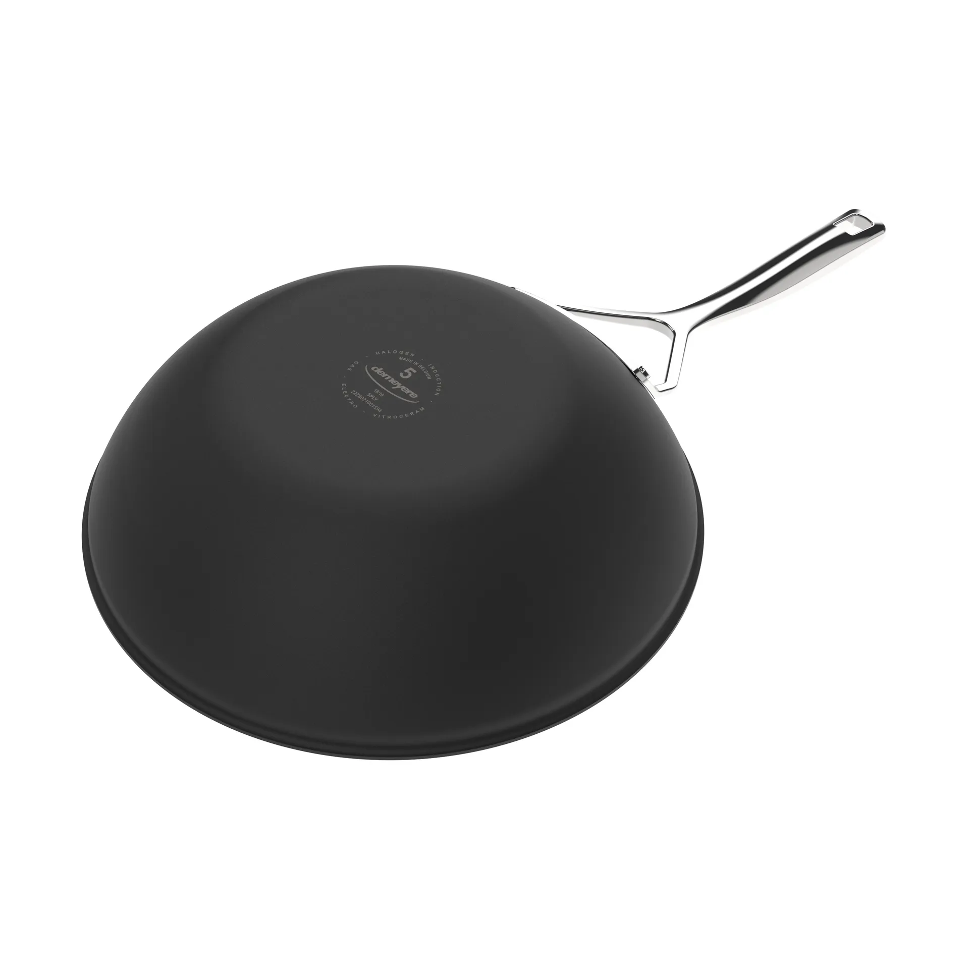 Demeyere Black 5 wokpanne rustfritt stål, Ø30 cm Demeyere