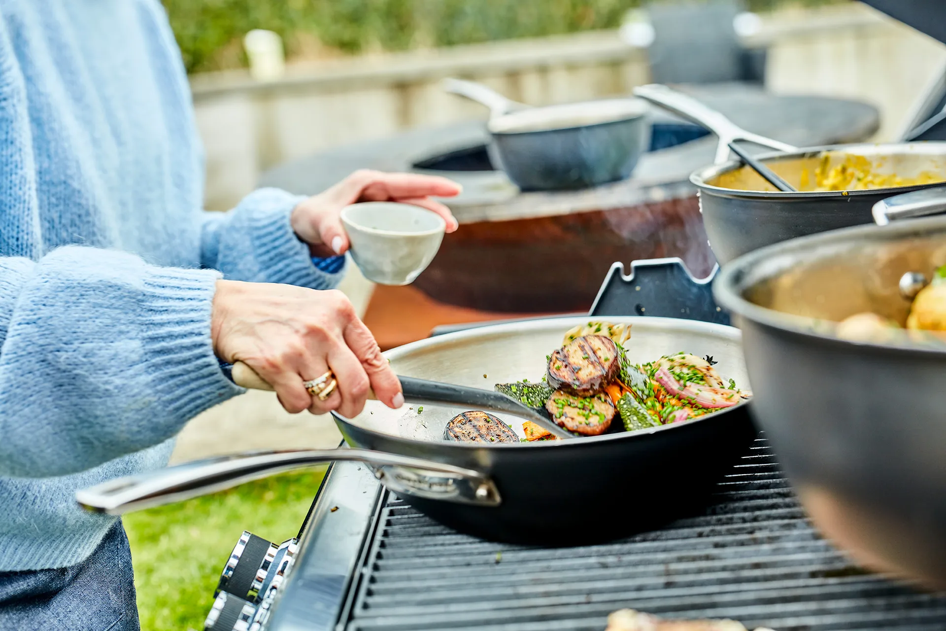 Demeyere Black 5 wokpanne rustfritt stål, Ø30 cm Demeyere