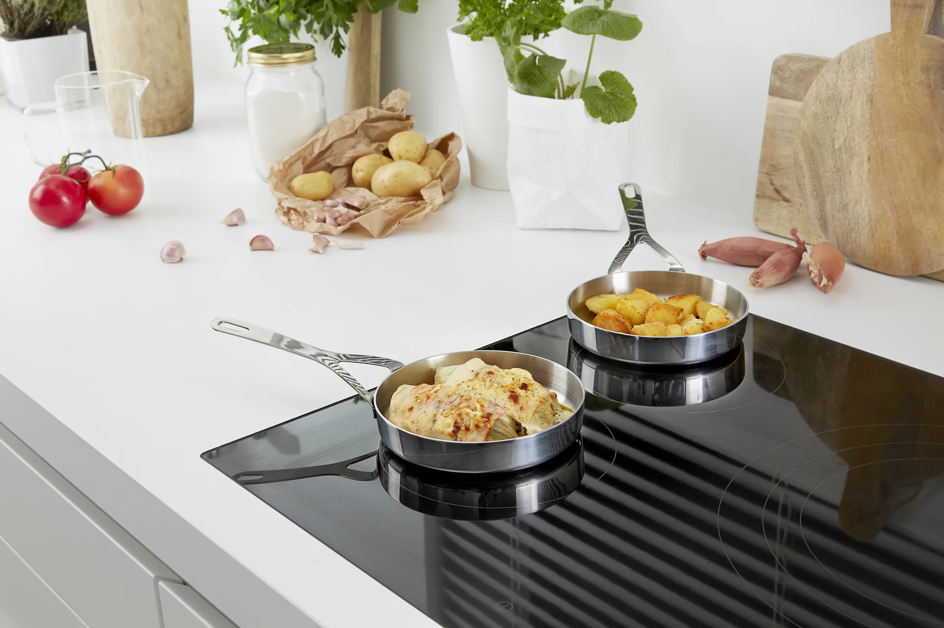 Specialties 3 stekepanne mini rustfritt stål 3-ply, Ø14 cm Demeyere