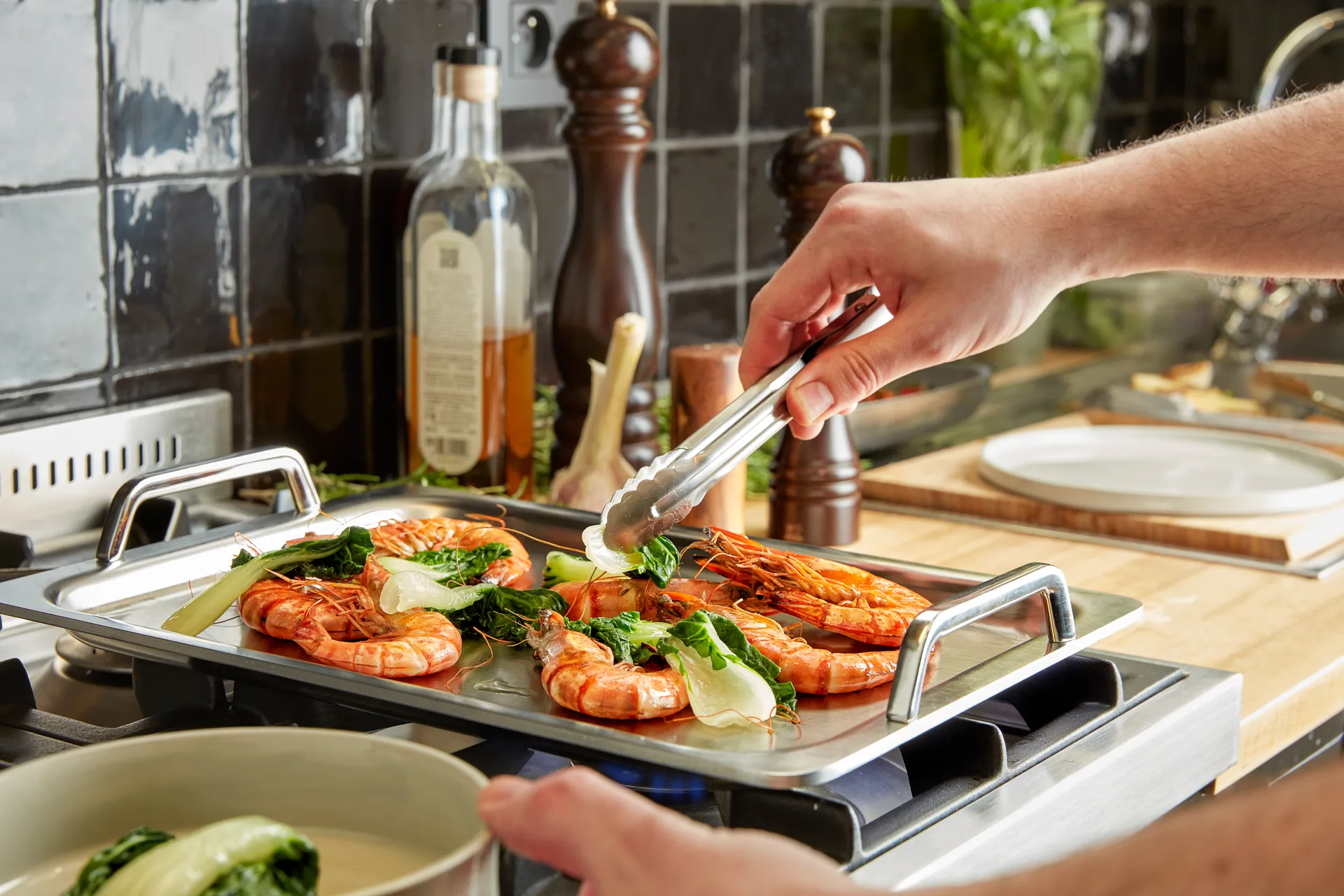 Specialties 5 Teppanyaki panne 5-lags 39x27 cm, Rustfritt stål Demeyere