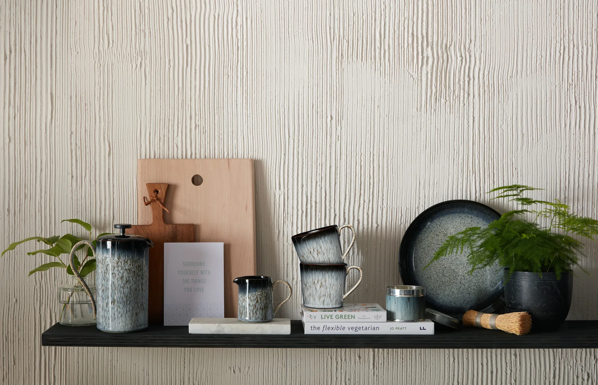 Halo brew kanne 0,2 l, Blå-grå-svart Denby