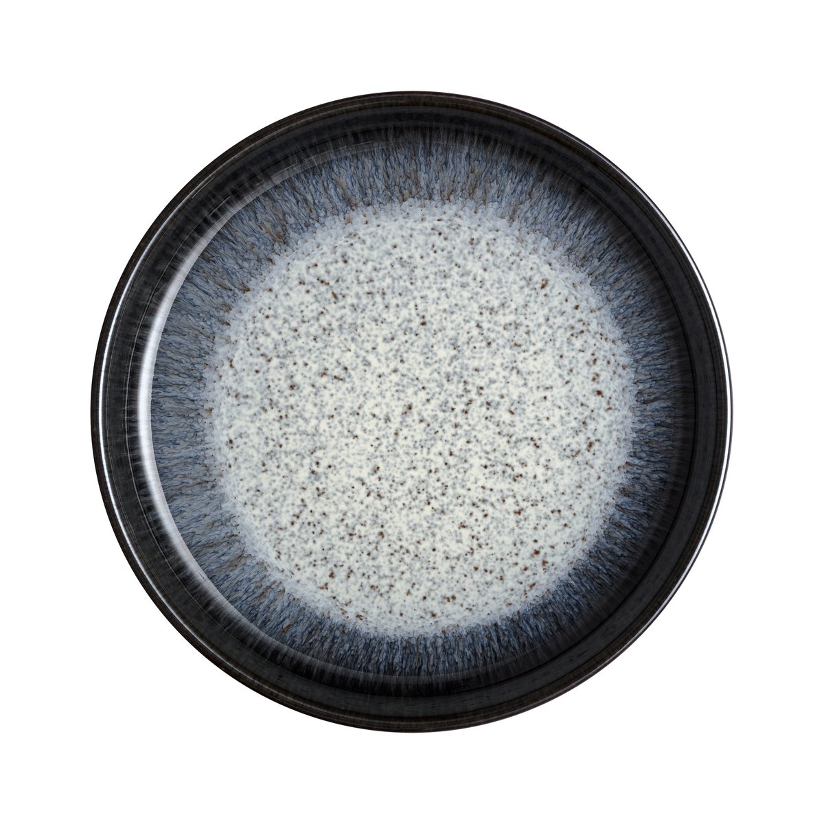 Denby Halo Coupe tallerken 21 cm Blå-grå-svart | Skandinavisk Design | Asjetter | Blå