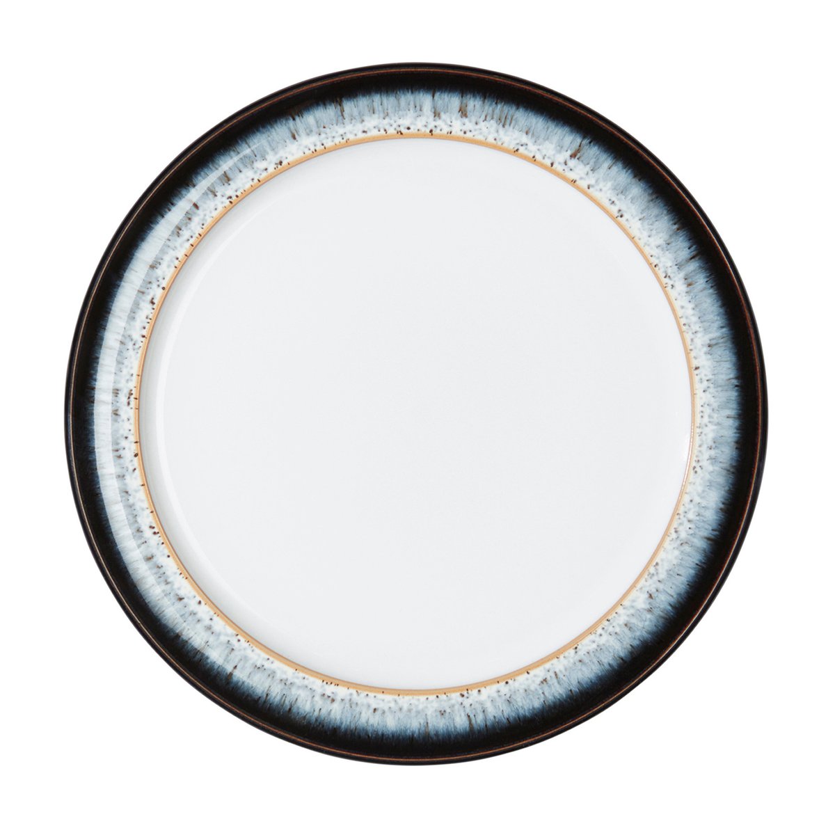 Denby Halo tallerken 20,5 cm Blå-grå-svart | Skandinavisk Design | Middagstallerkener | Blå