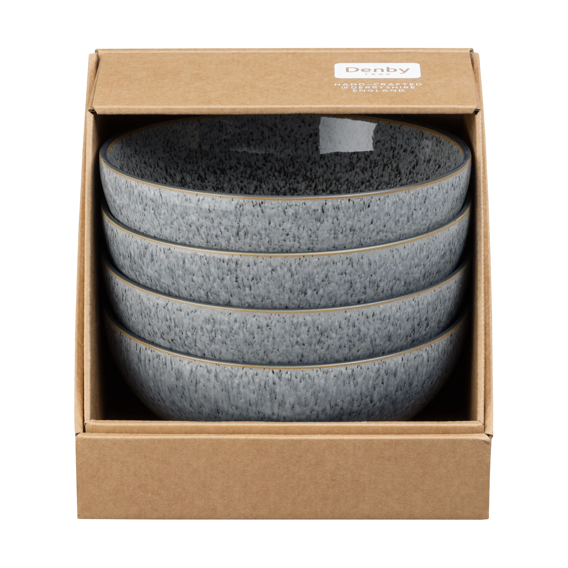 Studio Grey coupe flingskål 17 cm 4-stk., Granite Denby