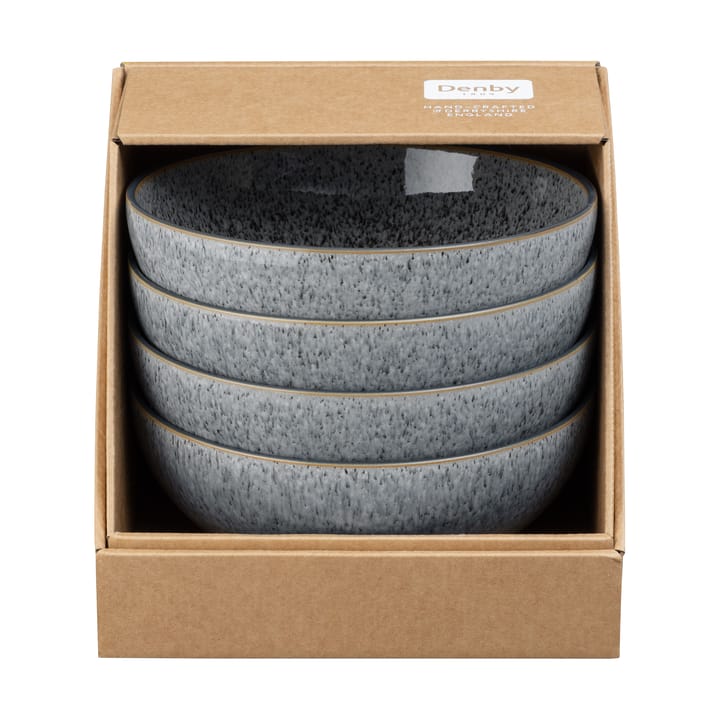 Studio Grey coupe flingskål 17 cm 4-stk., Granite Denby