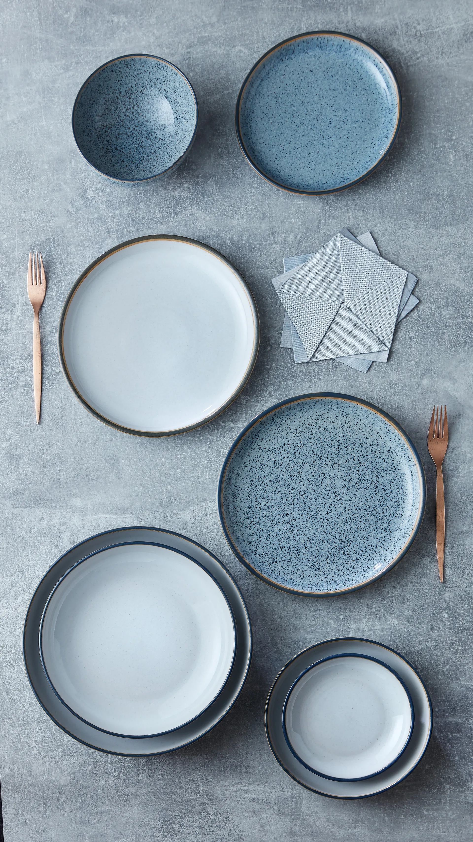 Studio Grey coupe tallerken 17 cm, Granite Denby