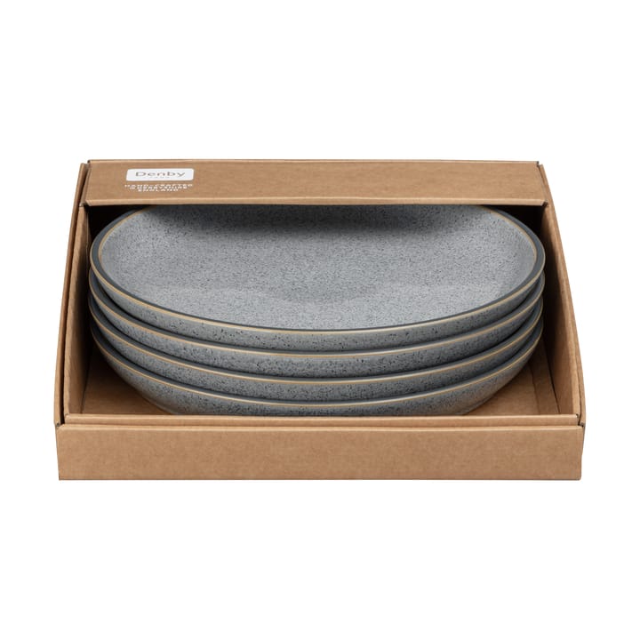 Studio Grey coupe tallerken 26 cm 4-stk., Granite Denby