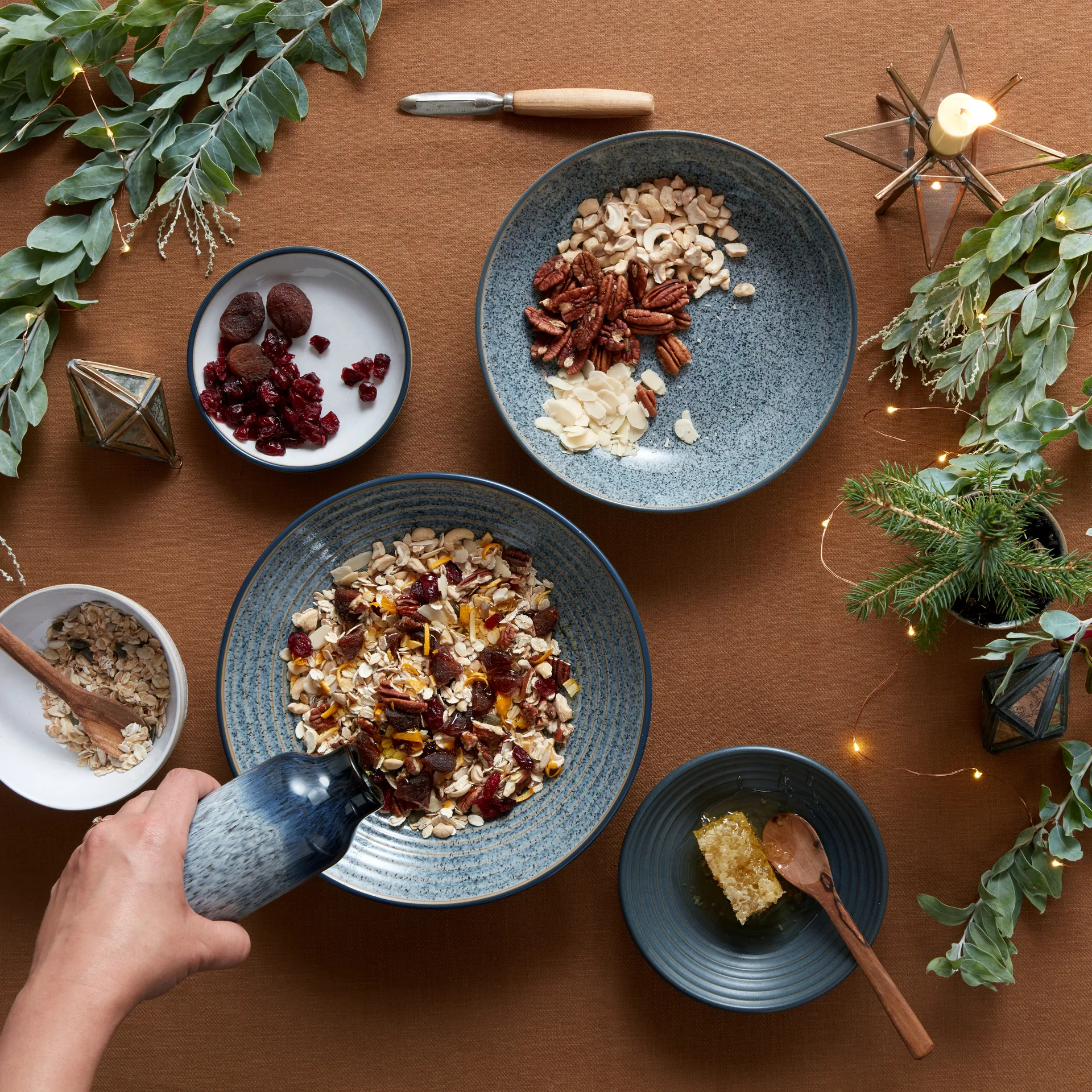 Studio Grey riflet skål 25,5 cm, Granite Denby