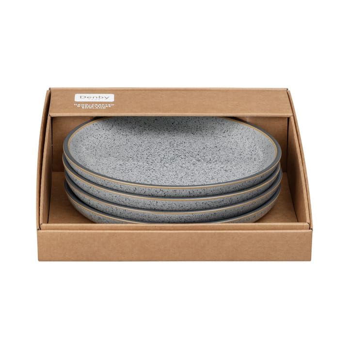 Studio Grey tallerken 21 cm 4-stk., Granite Denby