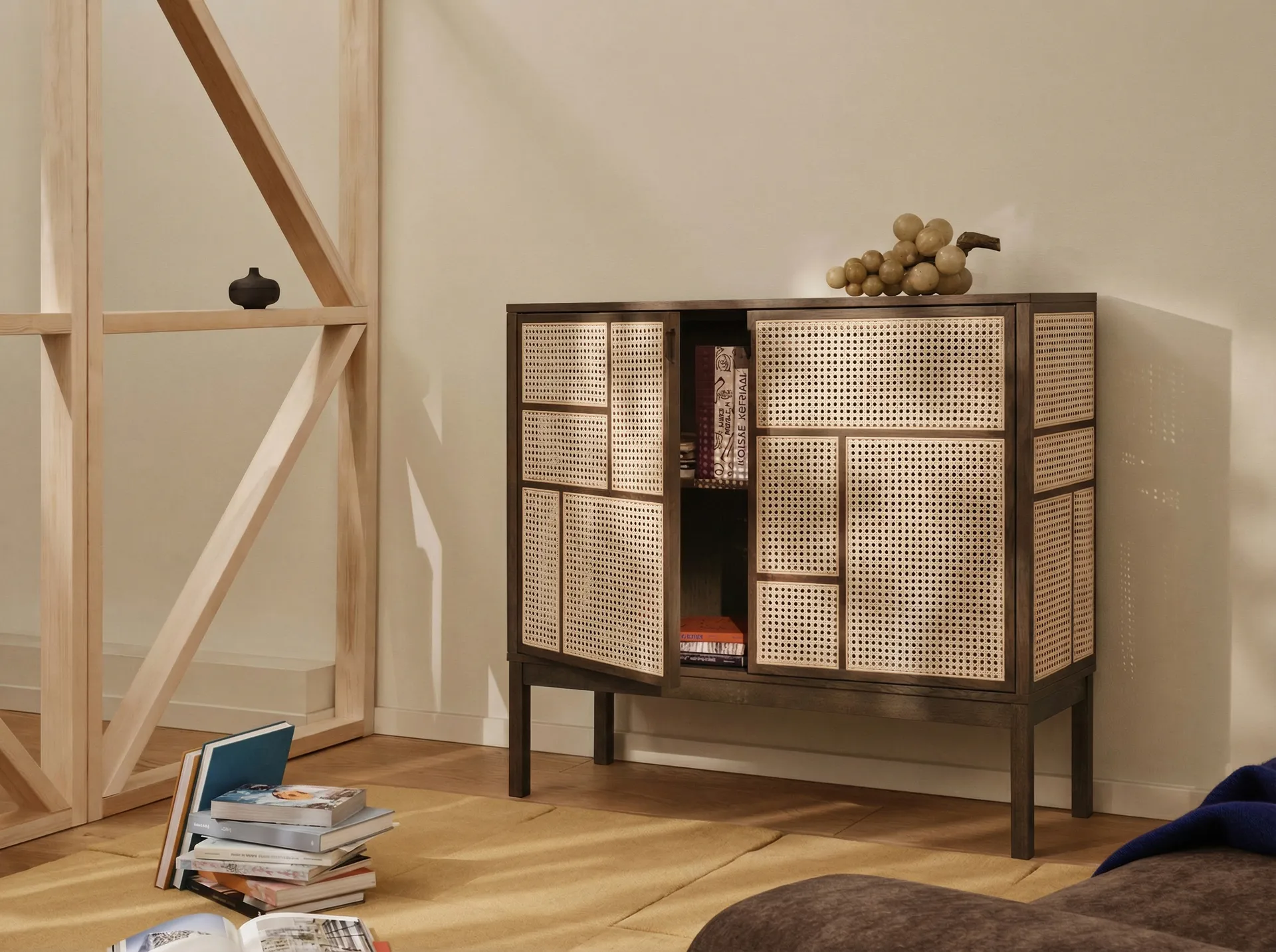 Air skjenk, Mørk eik, 120x110 cm, med ben Design House Stockholm