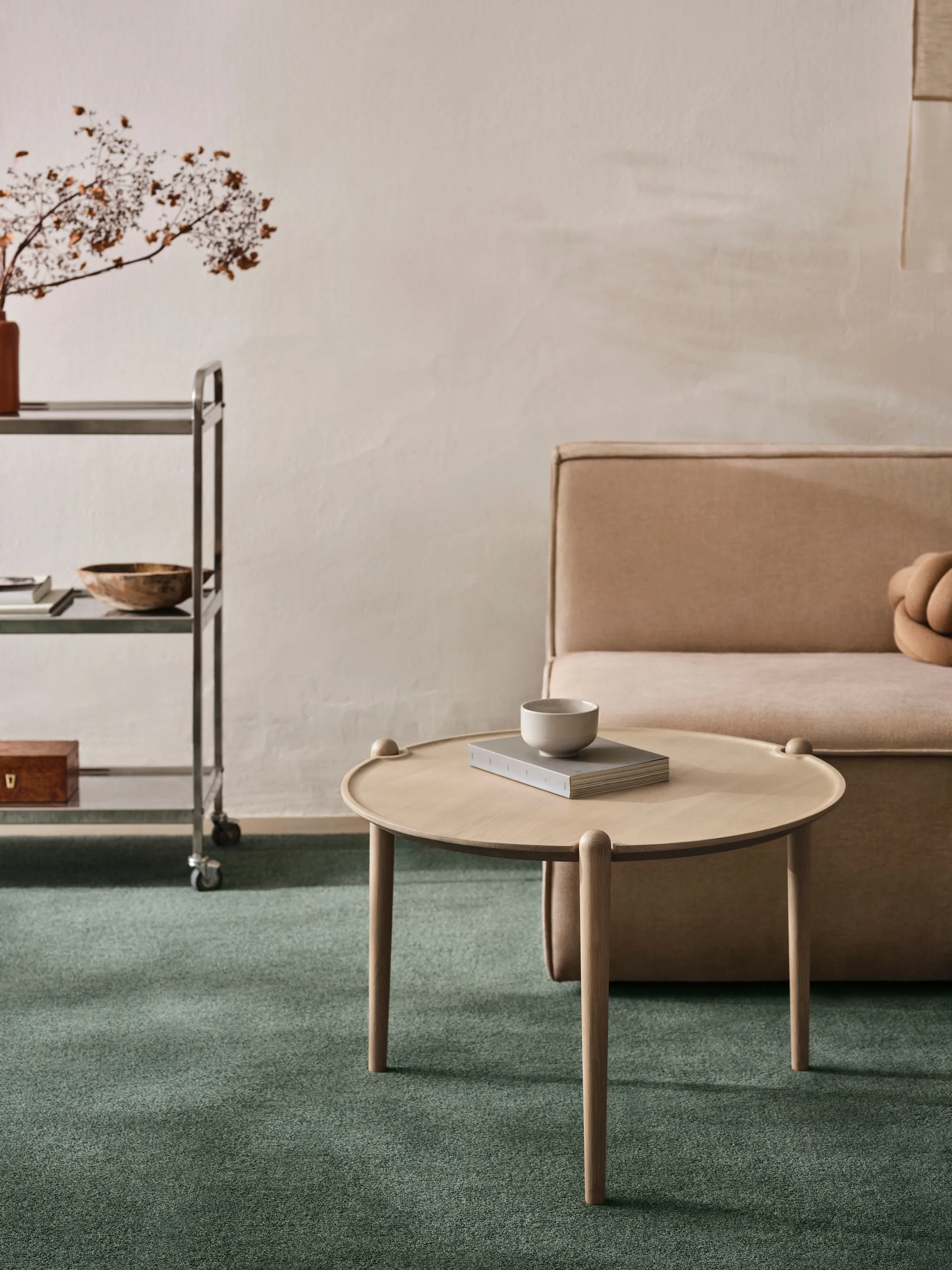 Aria salongbord høyt 46 cm, Light oak Design House Stockholm