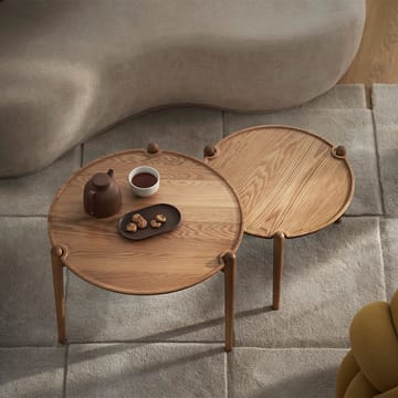 Aria sofabord Ø90 cm - Eik 30 cm - Design House Stockholm