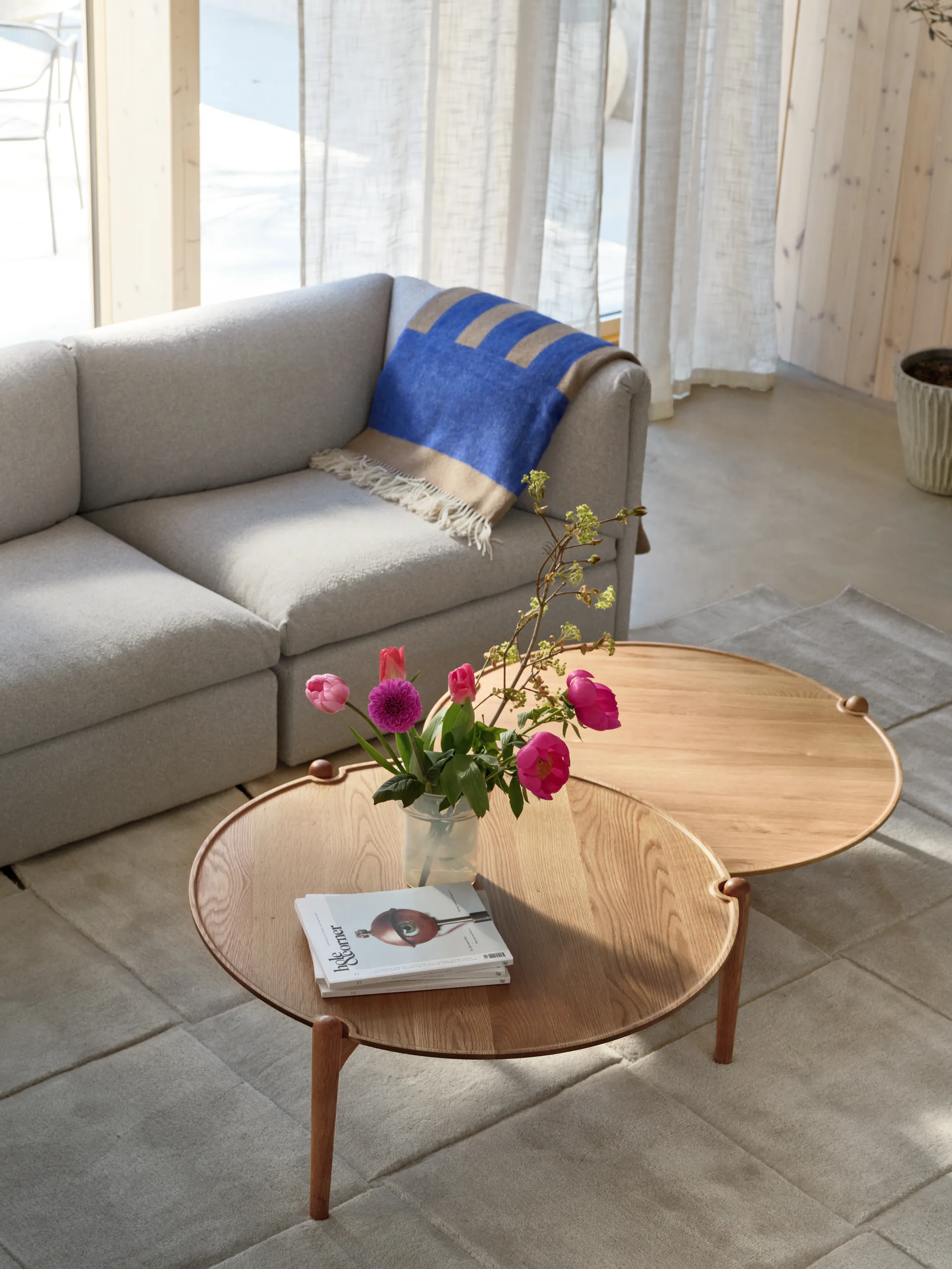 Aria sofabord, Dark oak, Ø50x37 cm Design House Stockholm