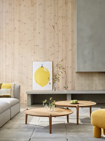 Aria sofabord - Dark oak, Ø50x37 cm - Design House Stockholm