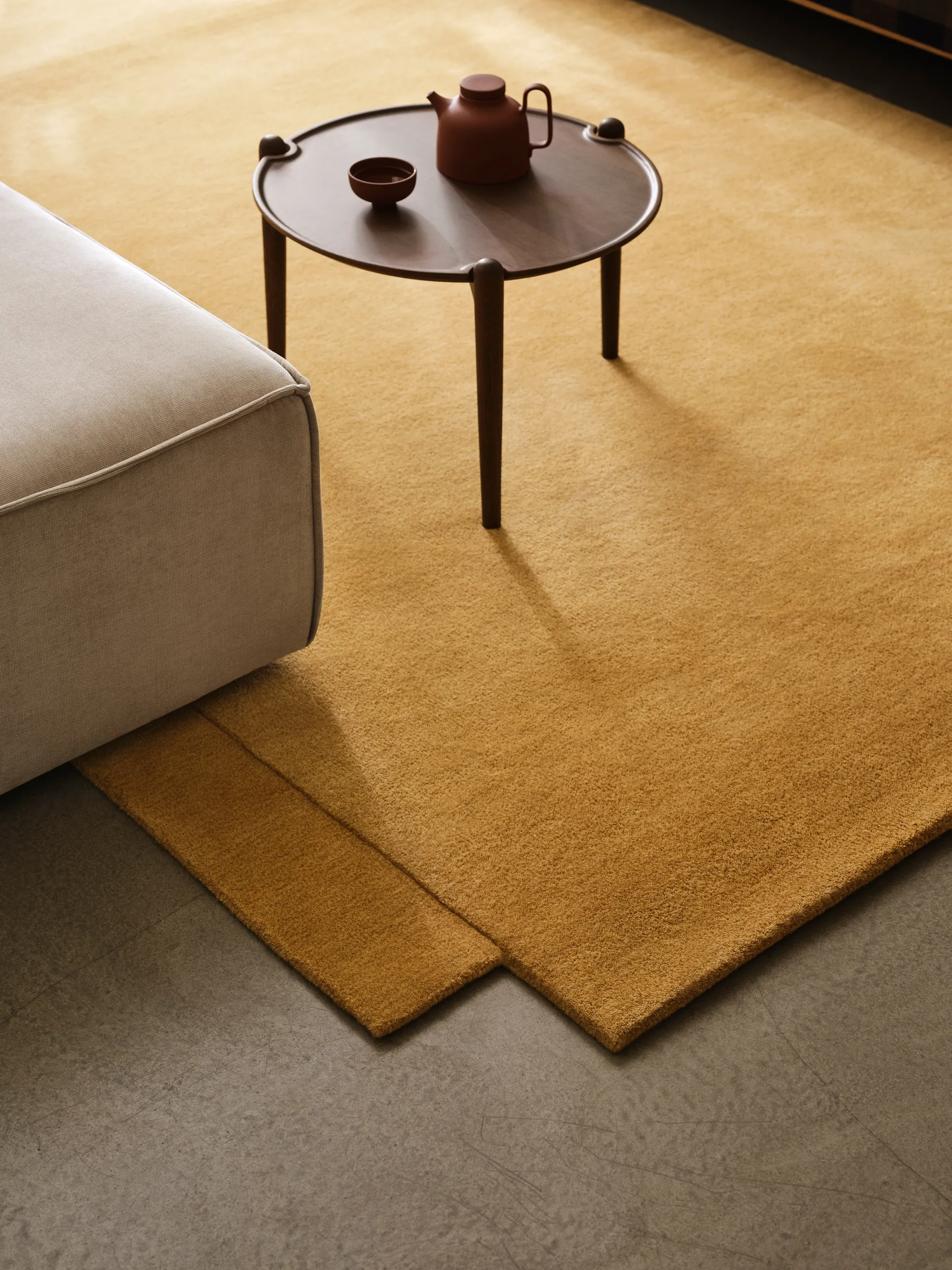 Aria sofabord, Dark oak, Ø50x37 cm Design House Stockholm