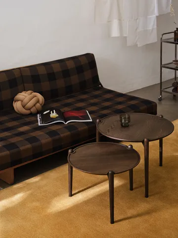 Aria sofabord - Dark oak, Ø50x37 cm - Design House Stockholm
