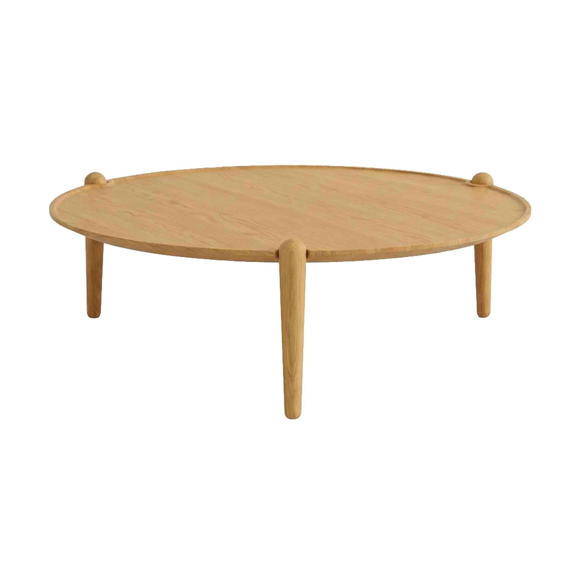 Aria sofabord, Eik, Ø90x30 cm Design House Stockholm