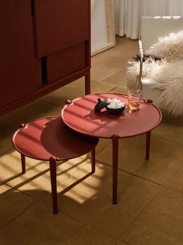 Aria sofabord - Red, Ø50x37 cm - Design House Stockholm
