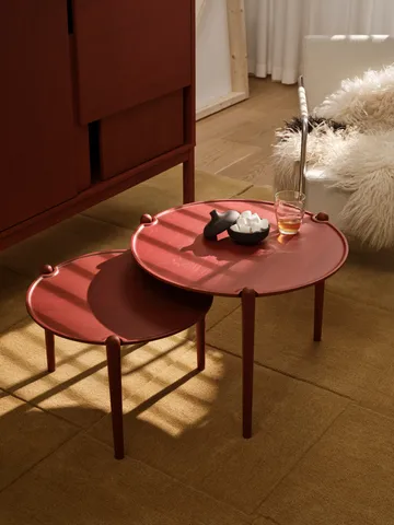 Aria sofabord - Red, Ø60x46 cm - Design House Stockholm