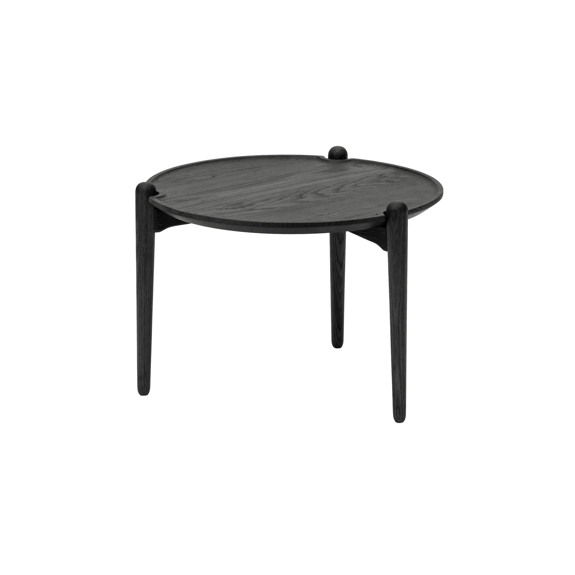 Aria sofabord, Sort eik, Ø50x37 cm Design House Stockholm