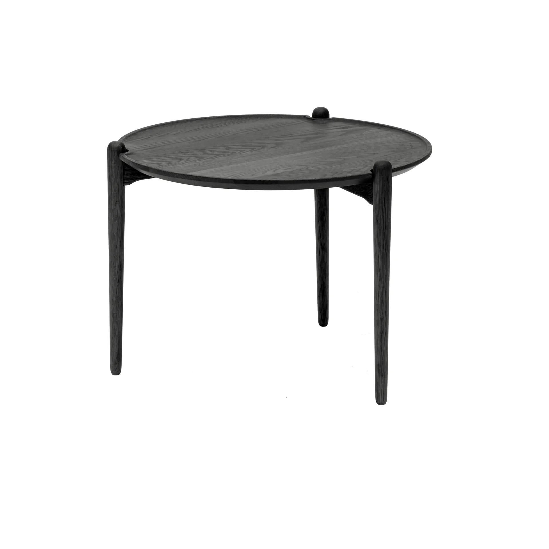 Aria sofabord, Sort eik, Ø60x46 cm Design House Stockholm