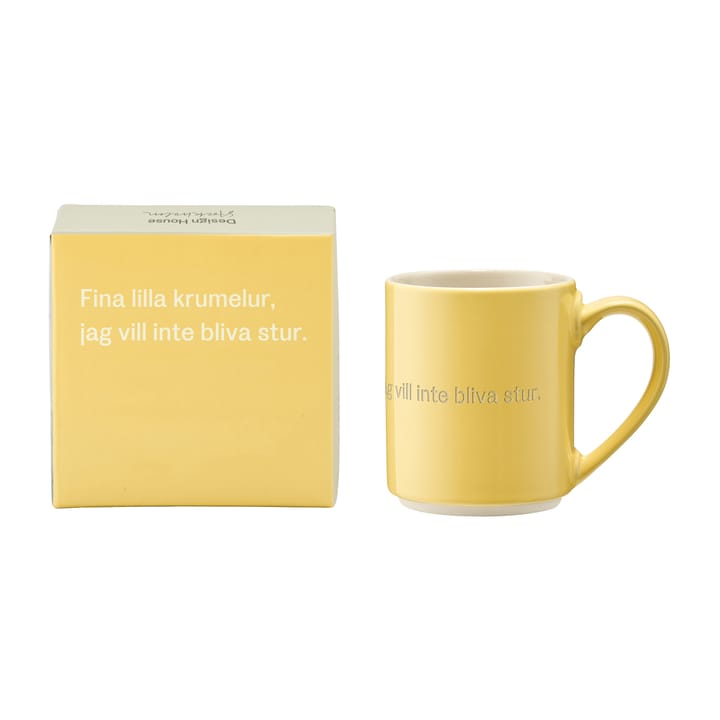 Astrid Lindgren kopp, fina lilla krumelur, Svensk tekst Design House Stockholm