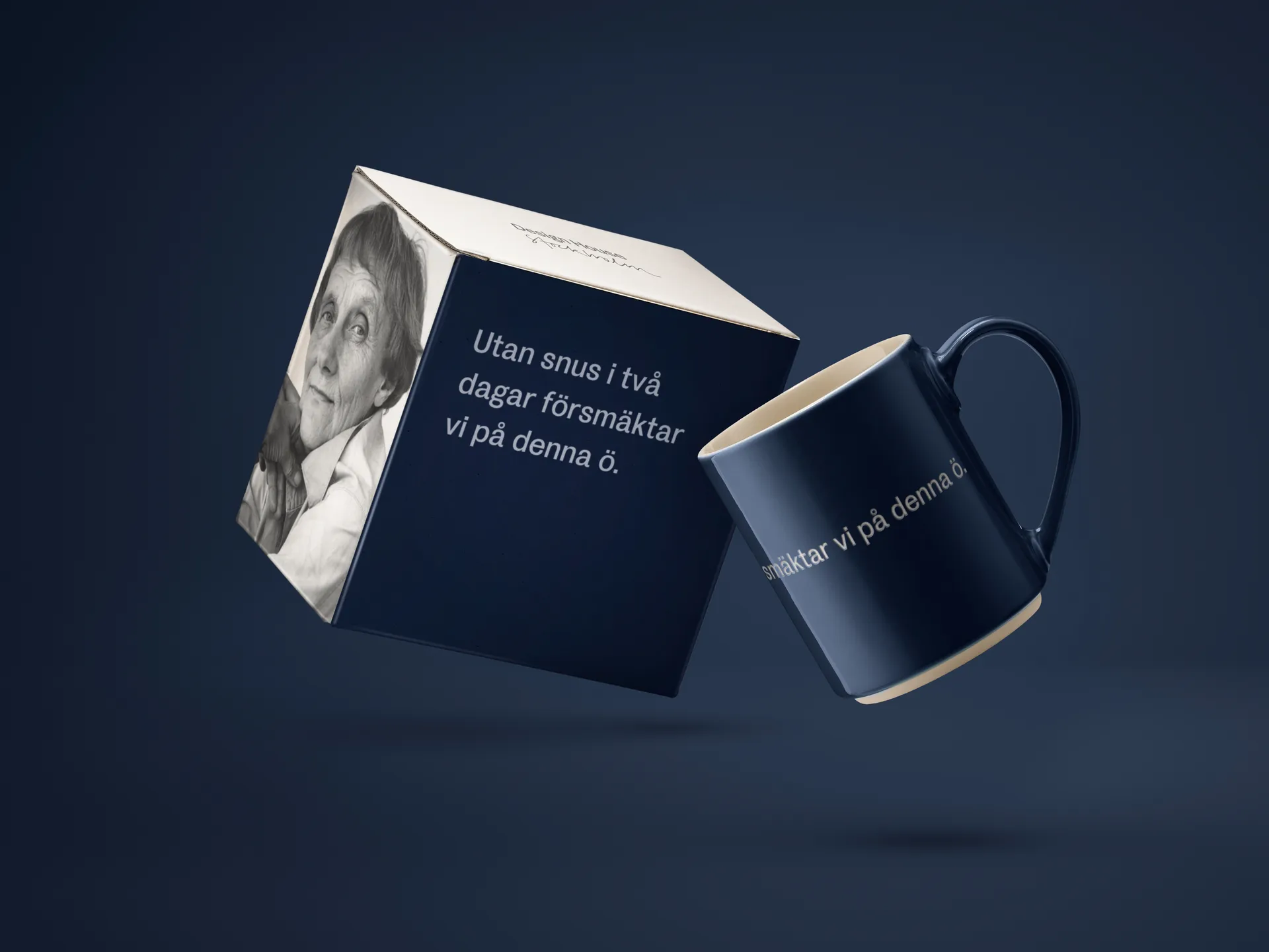 Astrid Lindgren kopp, Utan snus, Svensk tekst Design House Stockholm