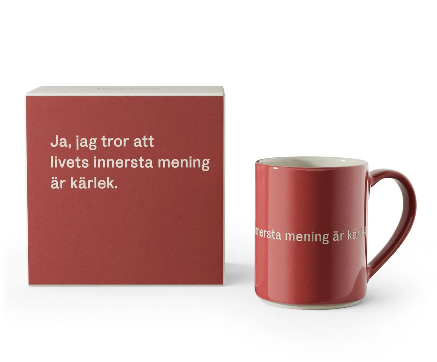 Astrid Lindgren krus, ja, jag tror att livets…, Svensk tekst Design House Stockholm