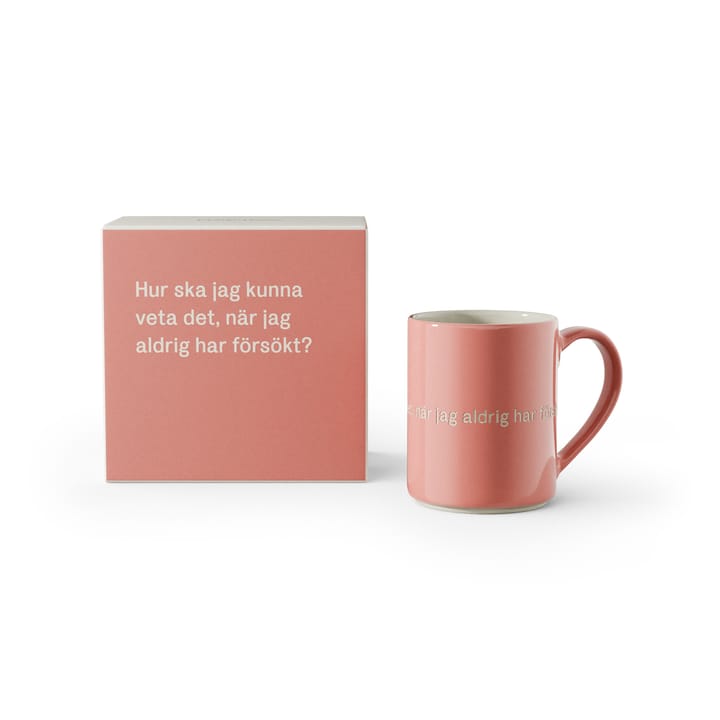 Astrid Lindgren mugg, hur ska jag kunna veta det.., Svensk tekst Design House Stockholm