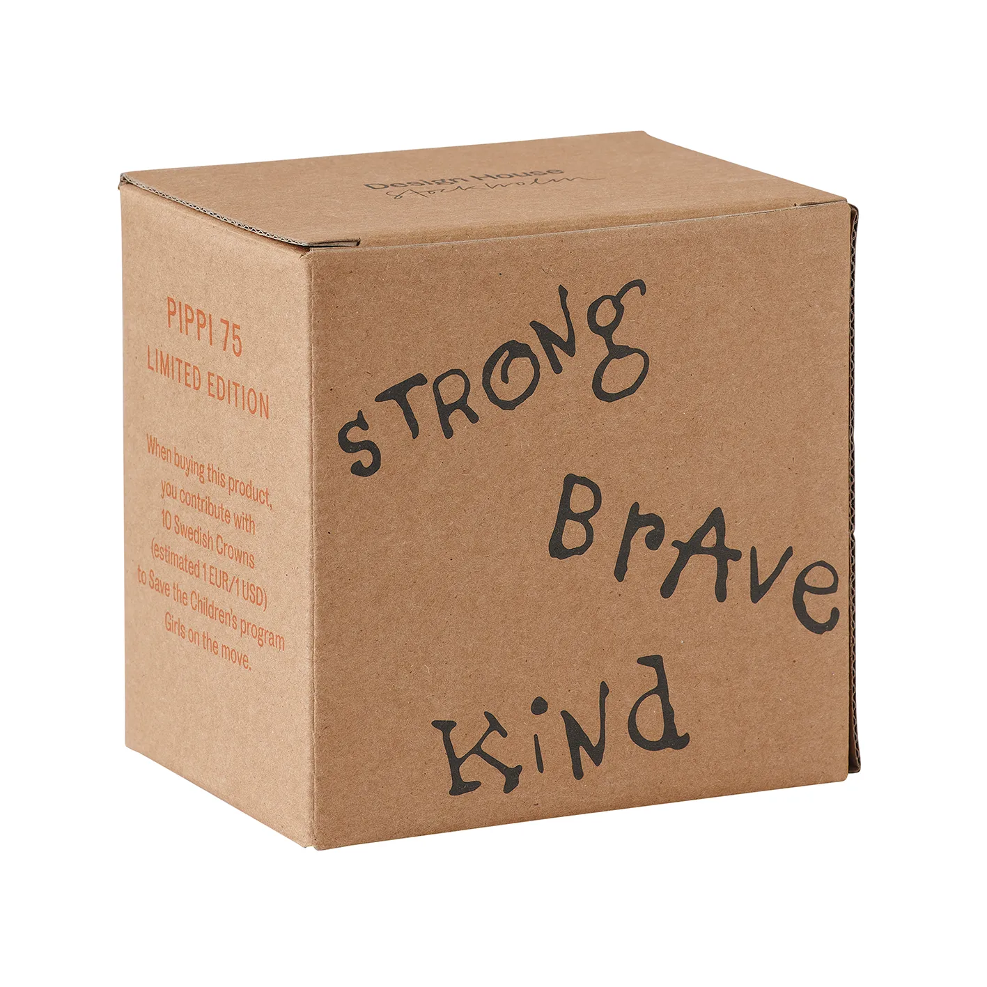 Astrid Lindgren Pippi jubileumskopp 35 cl, Strong Kind Brave Design House Stockholm