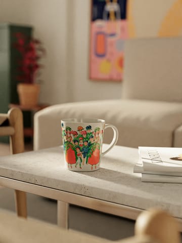 August krus med hank 40 cl - White - Design House Stockholm