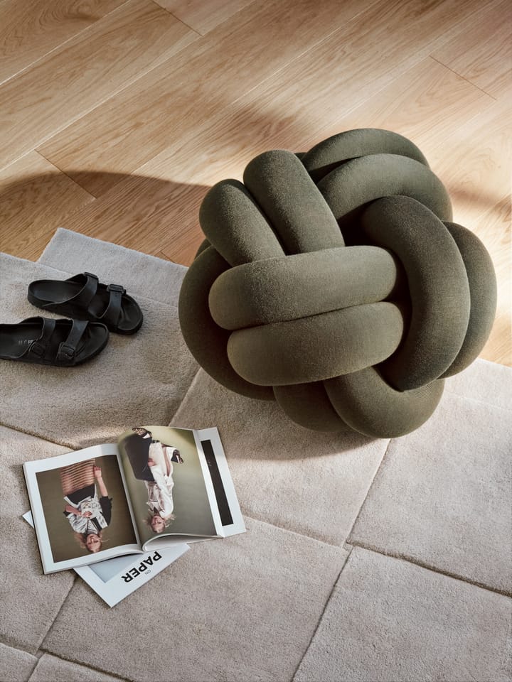 Basket gulvteppe beige - 180x180 cm - Design House Stockholm