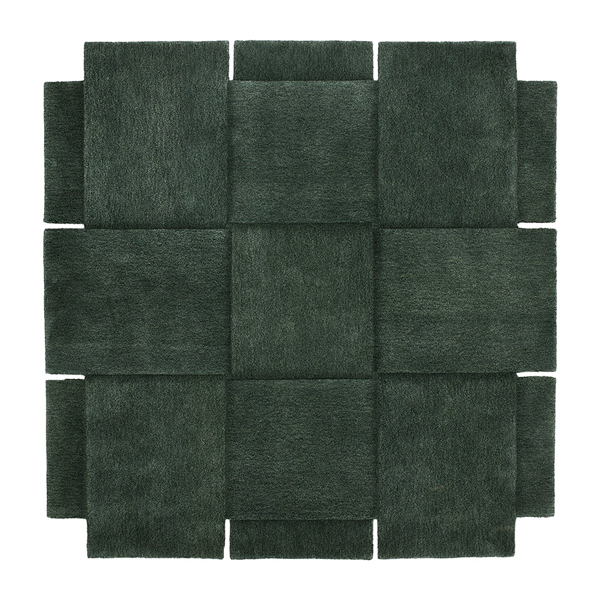 Bilde av Design House Stockholm Basket gulvteppe grønn 180x180 cm