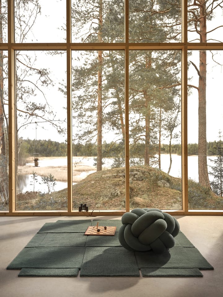 Basket gulvteppe, grønn - 180x180 cm - Design House Stockholm