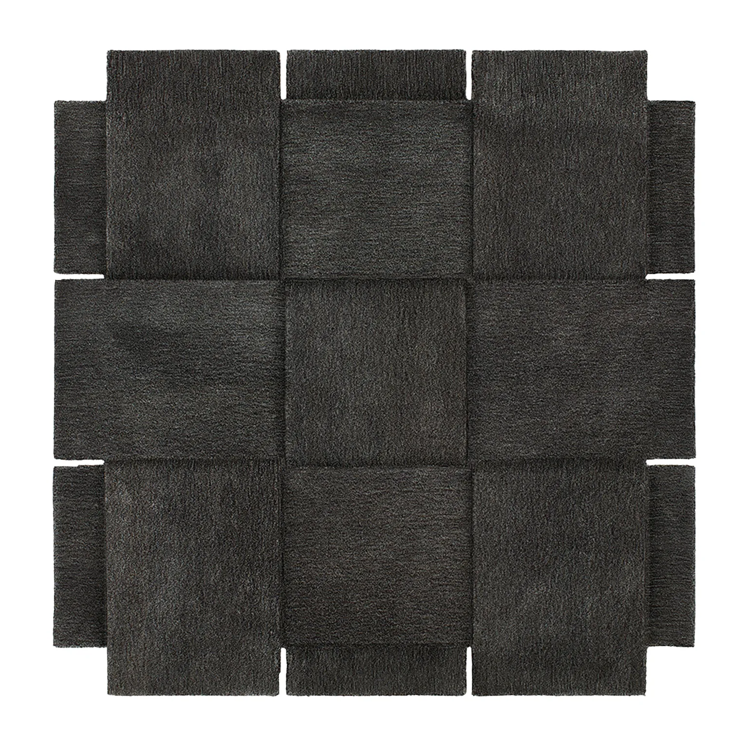 Basket gulvteppe, mørkegrå, 180x180 cm Design House Stockholm