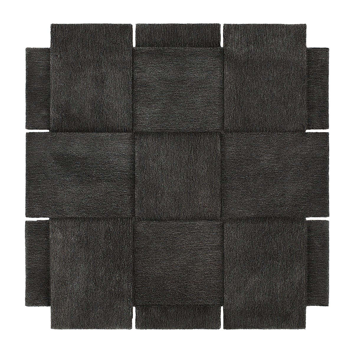 Bilde av Design House Stockholm Basket gulvteppe mørkegrå 180x180 cm