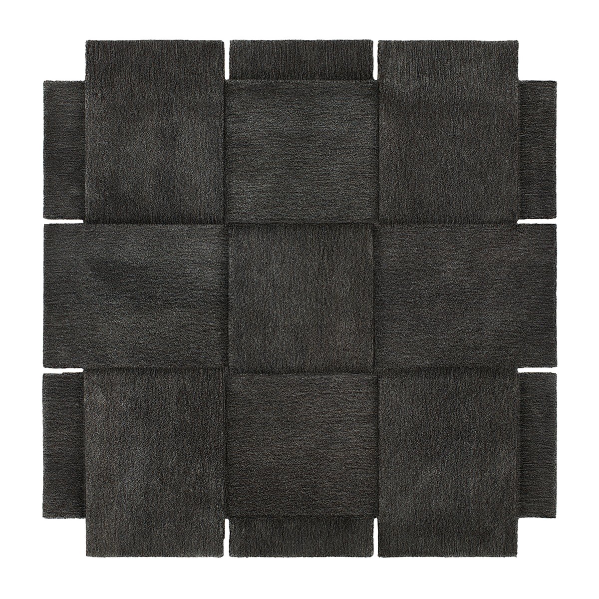 Bilde av Design House Stockholm Basket gulvteppe mørkegrå 180x180 cm