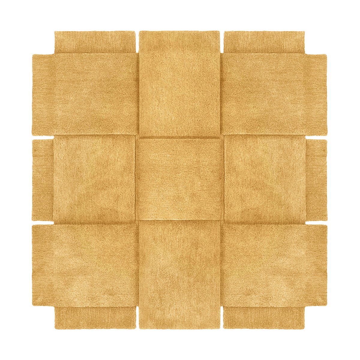 Bilde av Design House Stockholm Basket teppe yellow ochre 180x180 cm