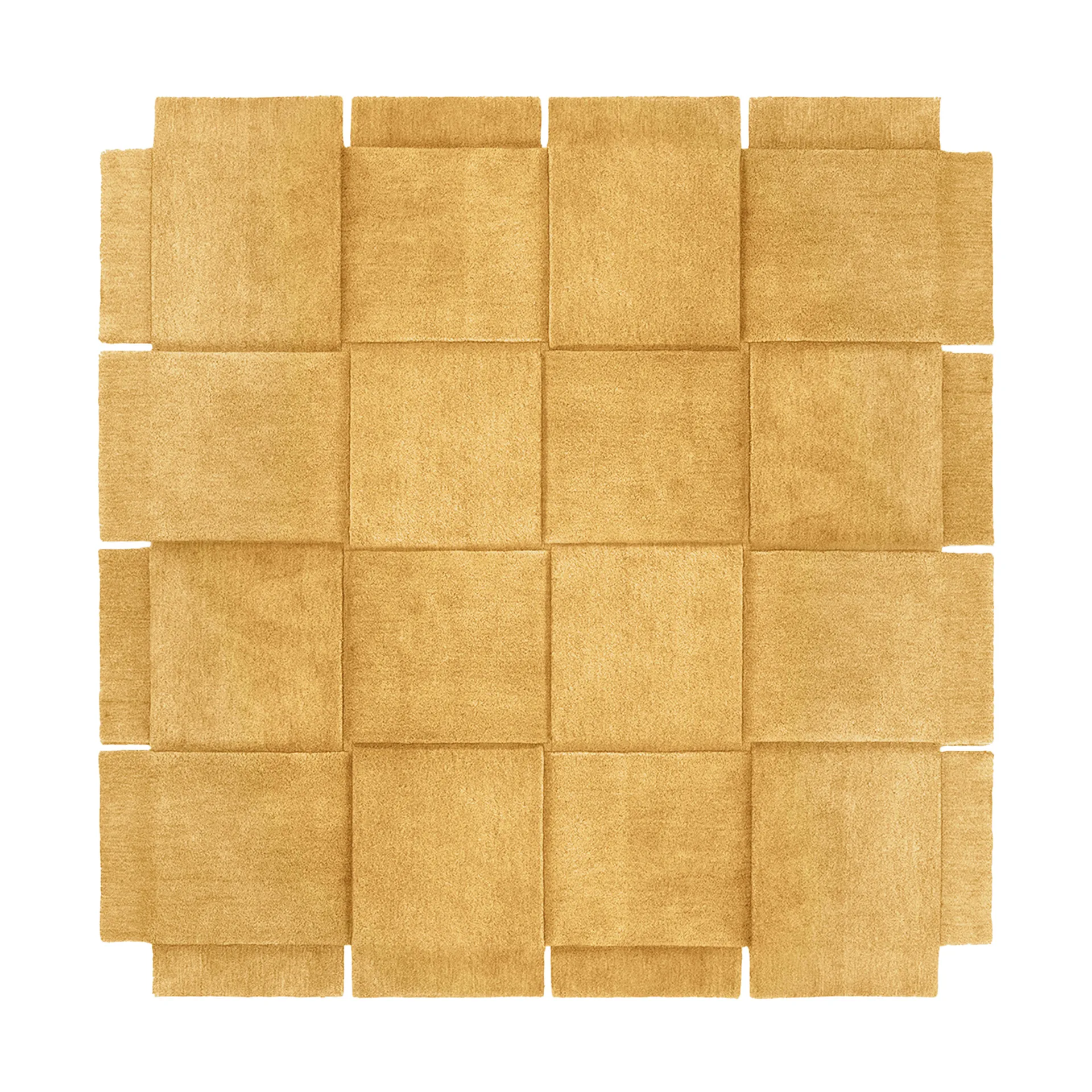 Basket teppe yellow ochre, 245x245 cm Design House Stockholm
