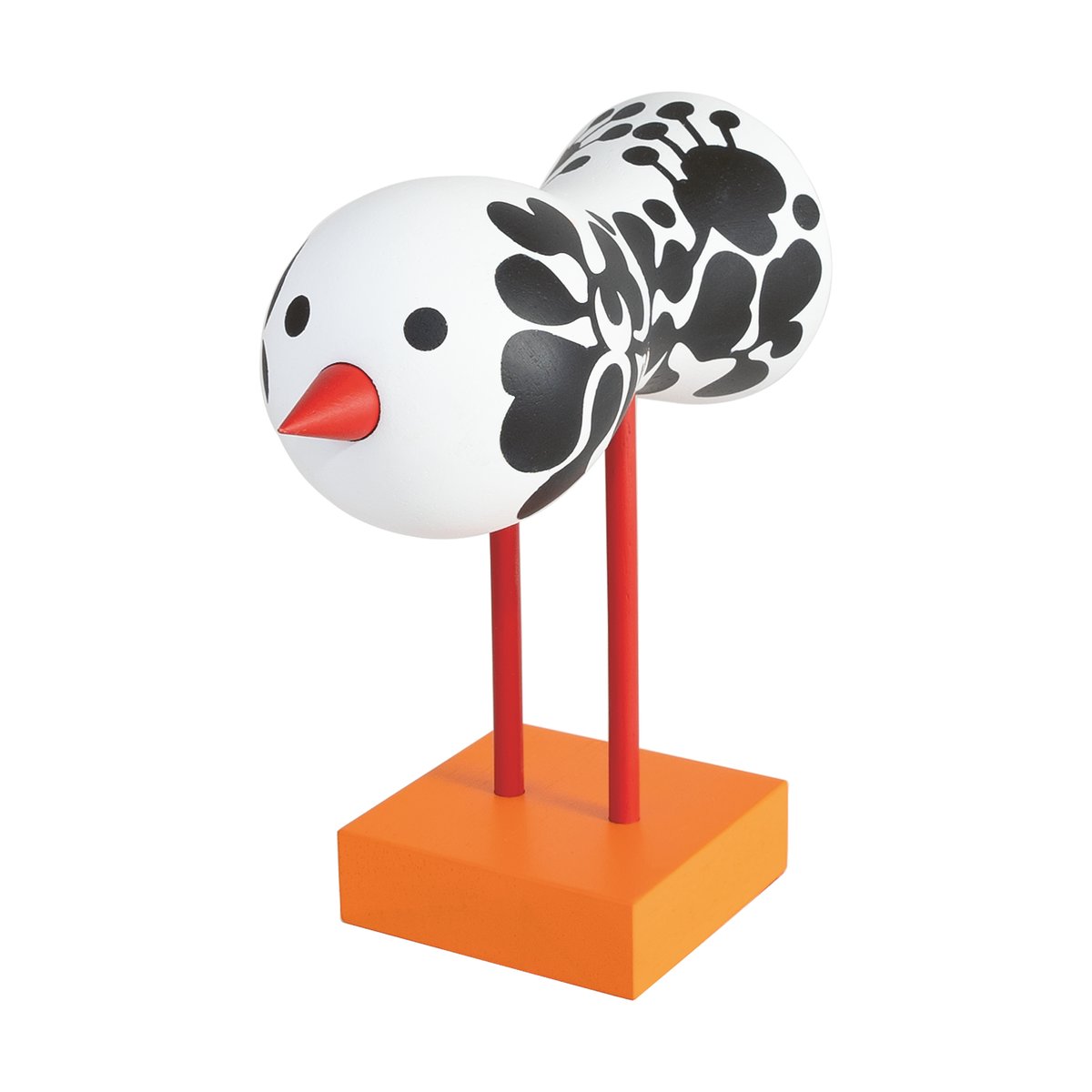 Design House Stockholm - Birds 1967 no 3 16 cm hvit/svart
