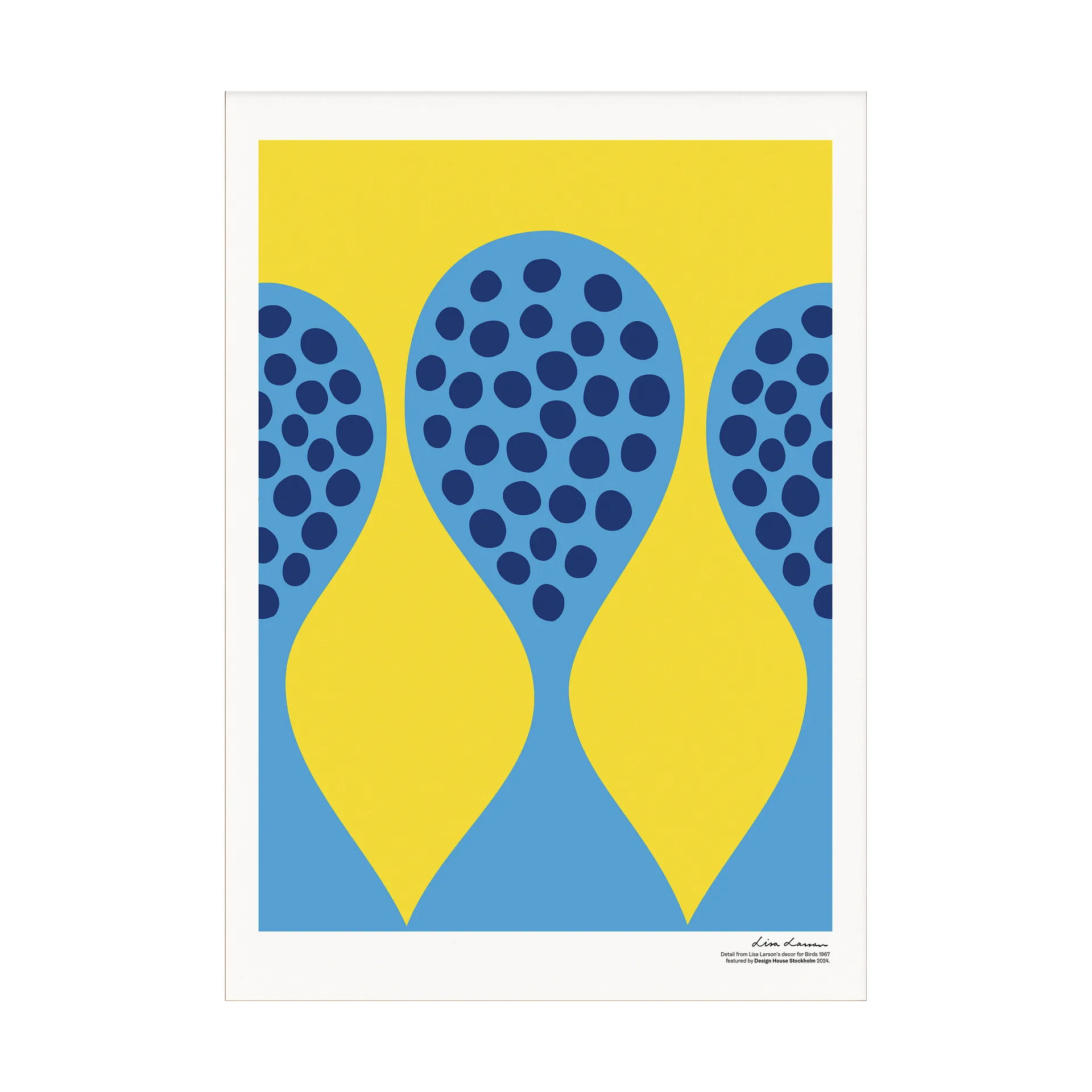 Birds 1967 plakat 50x70 cm, Nr. 5 Design House Stockholm