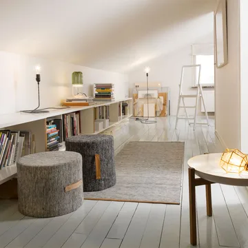 Björk teppe grønt-off white - 80 x 250 cm - Design House Stockholm