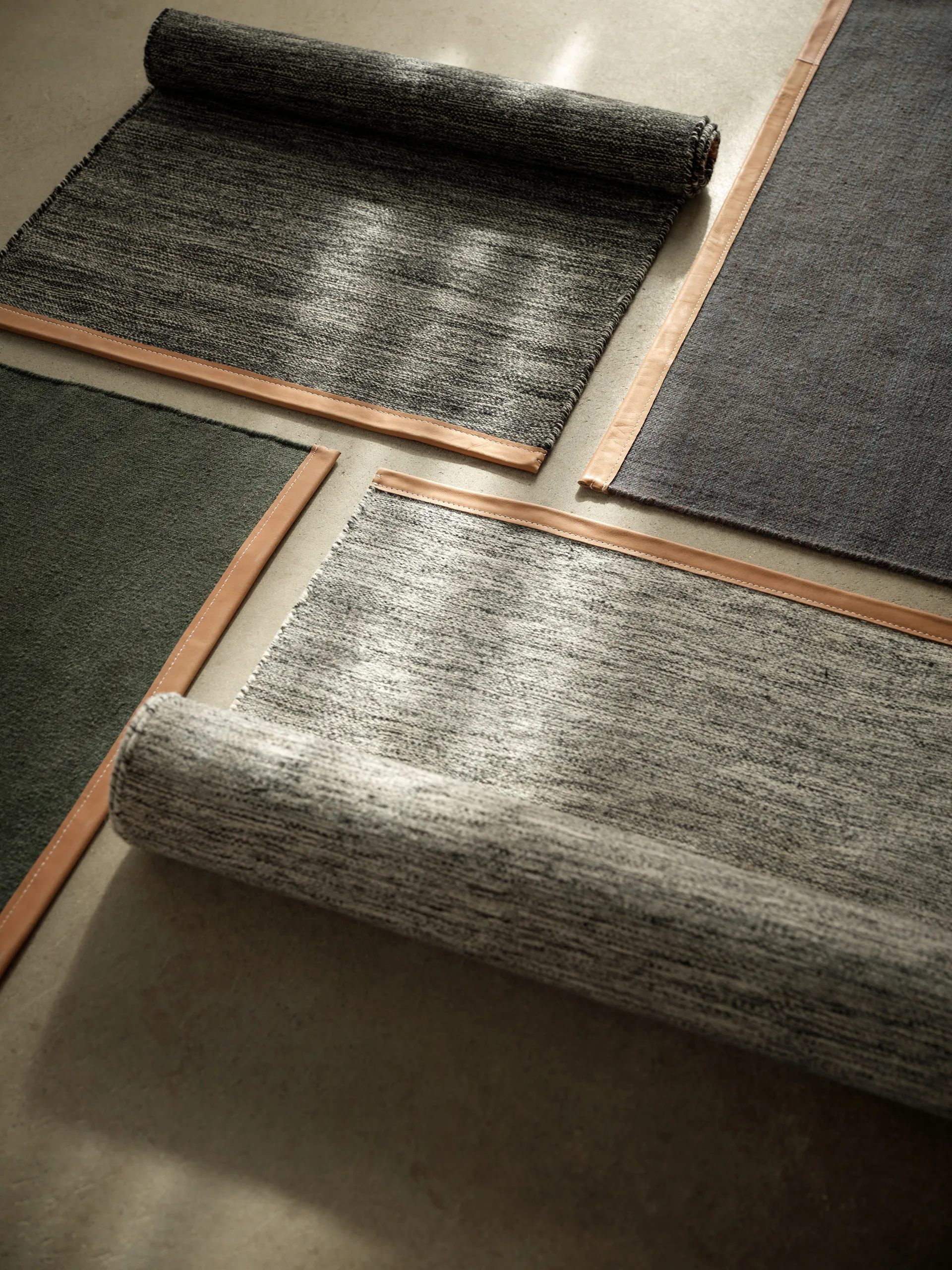 Bjørk gulvteppe grønt, 70x130 cm Design House Stockholm