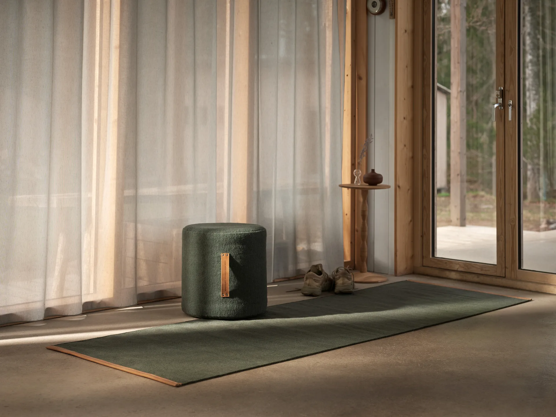 Bjørk gulvteppe grønt, 80x250 cm Design House Stockholm