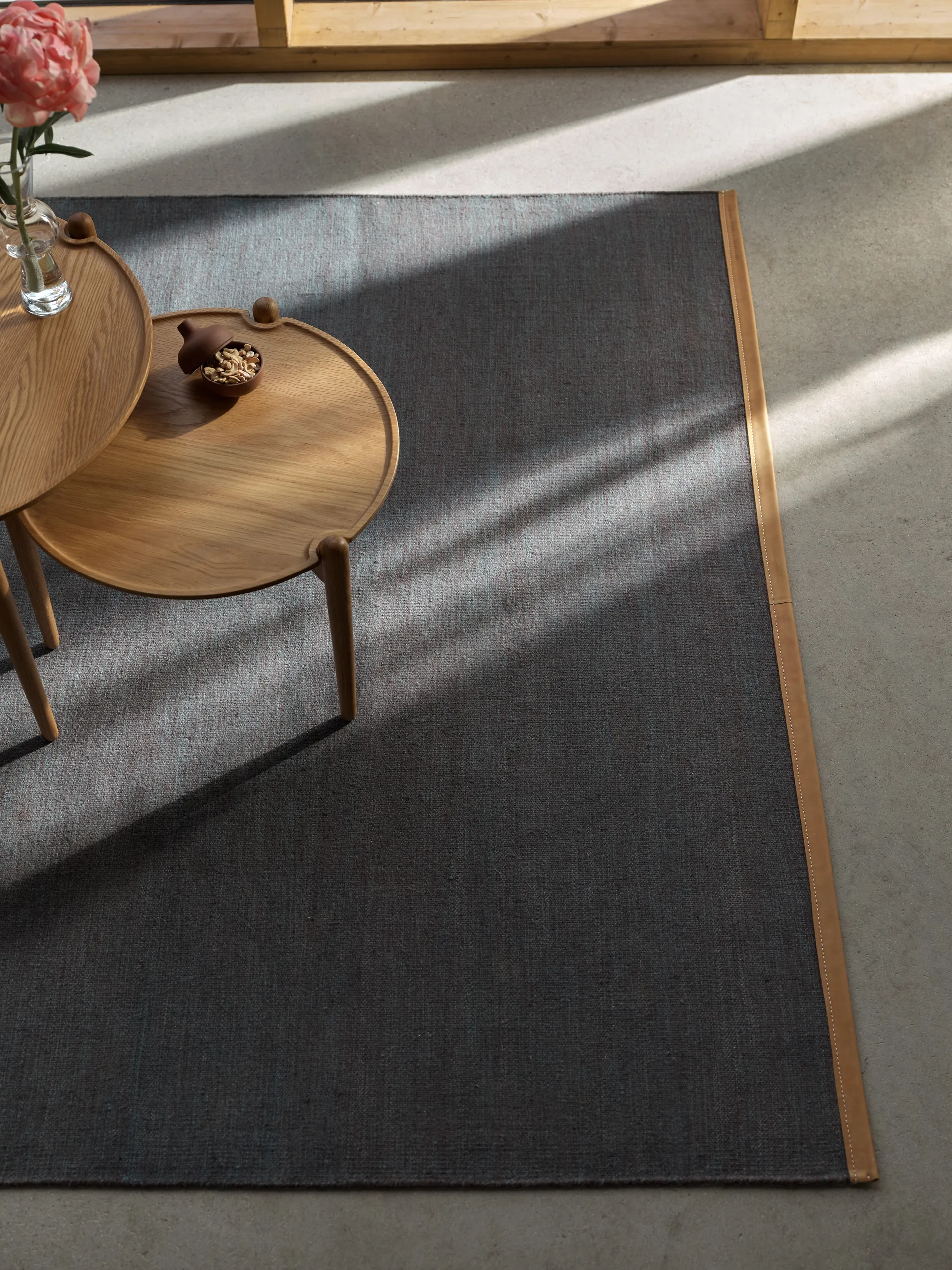 Bjørk gulvteppe stort blått, 170x240 cm Design House Stockholm