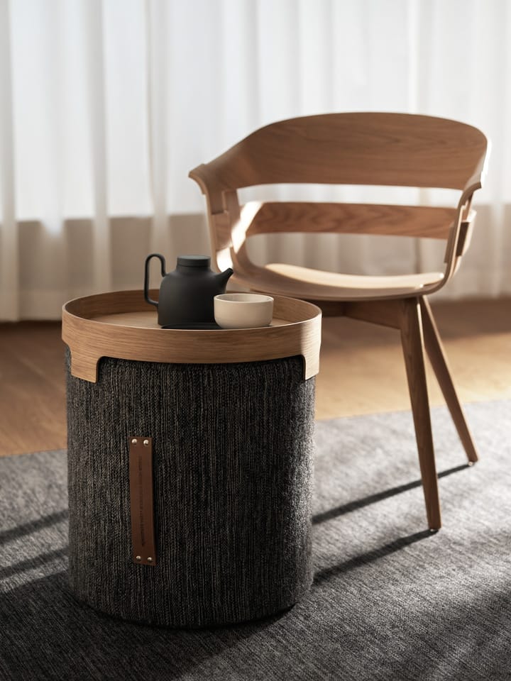 Bjørk skammel høy, mørkgrå Design House Stockholm