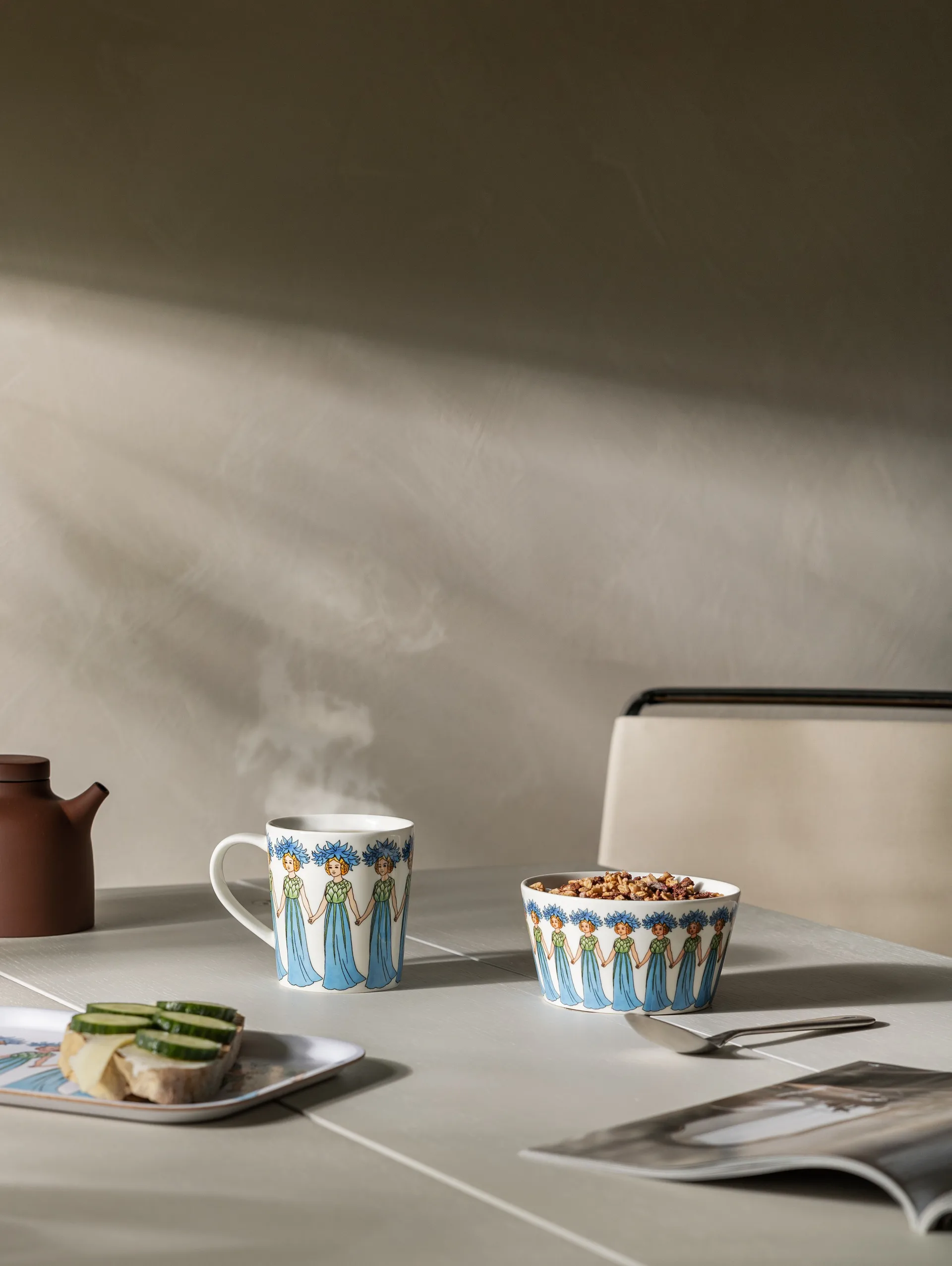 Blå Kornblomst skål, 49 cl Design House Stockholm