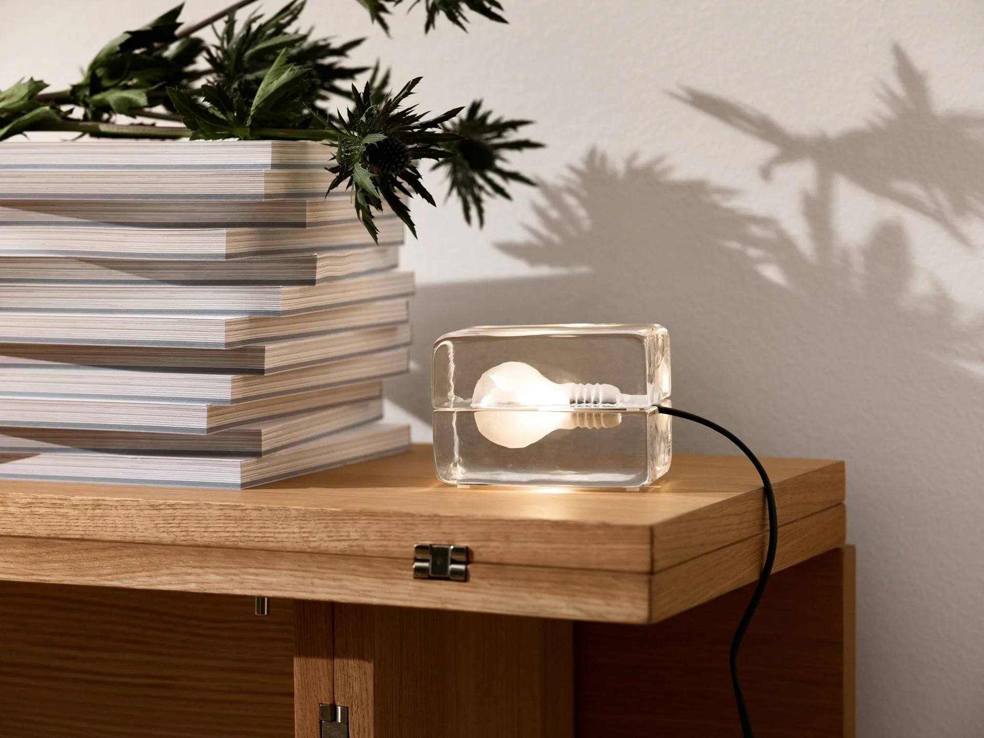 Block Lamp Mini bordlampe, Klar, 12x8x7,5 cm Design House Stockholm